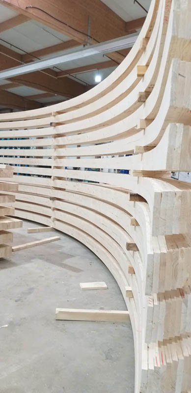 Linie productie lemn lamelar incleiat - glulam - montaj Targoviste