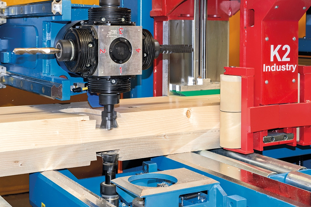 CNC lemn pentru productie lemn lamelar - glulam - Hundegger