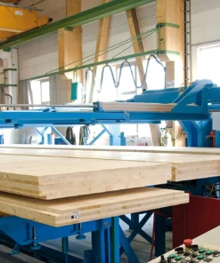 Cnc lemn pentru productie CLT cross laminated timber - Hundegger