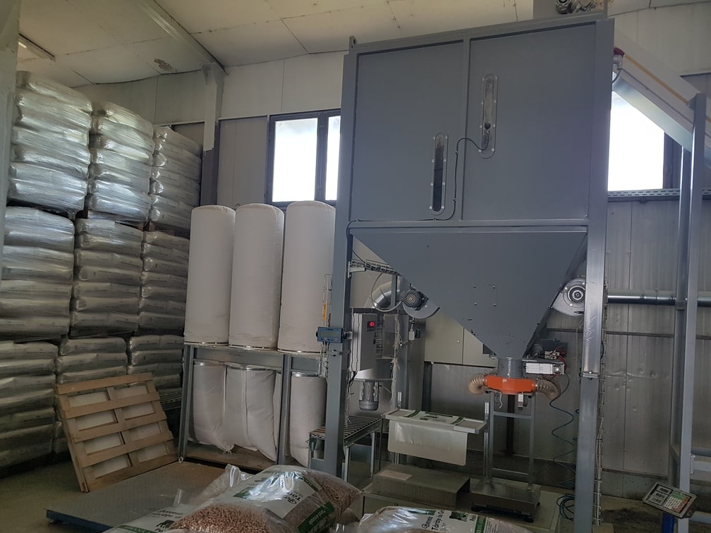 Linie productie peleti din tarate de grau - Nova Pellet Italia - capacitate 2000 kg pe ora