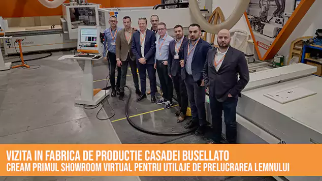 Vizita echipa Wood Expert in fabrica de productie Casadei Busellato